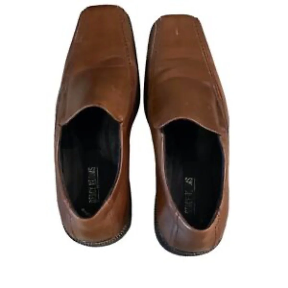Stacy Adams Mens Shoes Size 13 Brown Slip On Leather‎ Loafers Casual Shoes